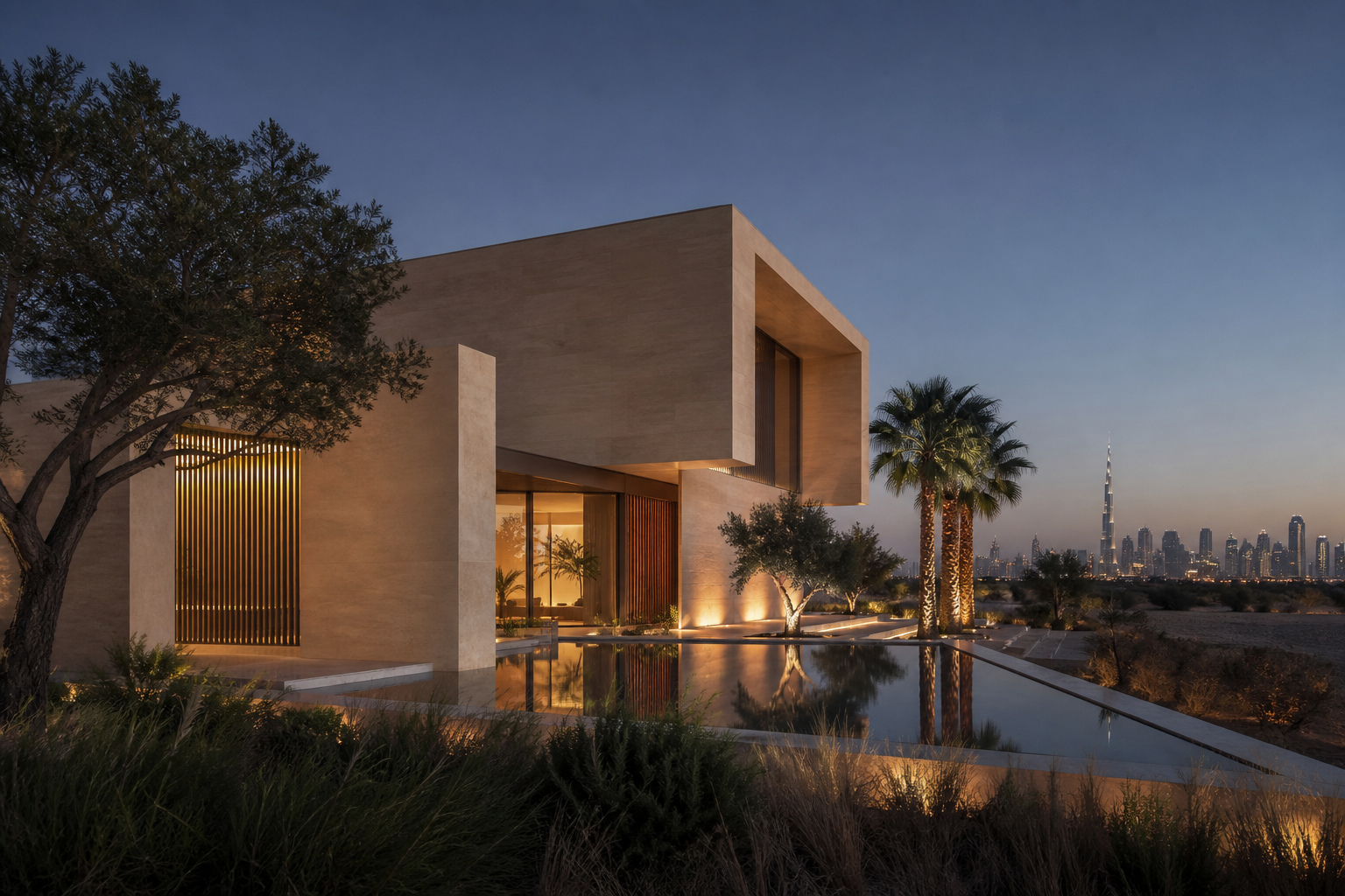 Contemporary luxury house property in Dubai